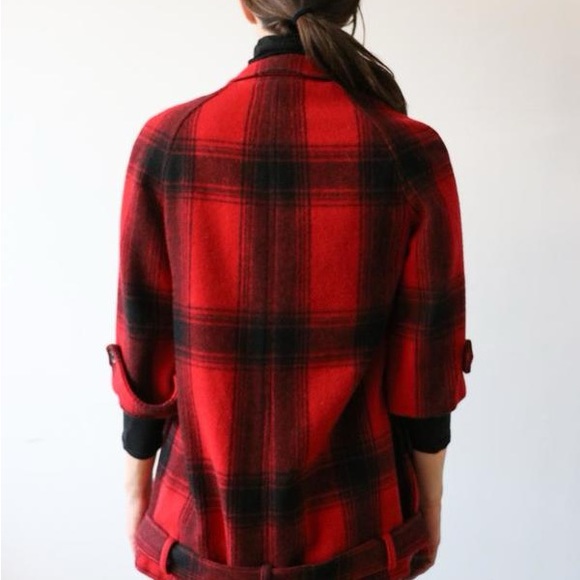3.1 Phillip Lim Red Plaid Coat - Picture 2 of 7
